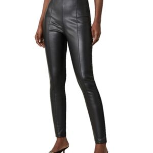 Ann Taylor Black Faux Leather Leggings